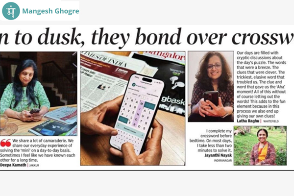 Dawn to dusk, they bond over crosswords